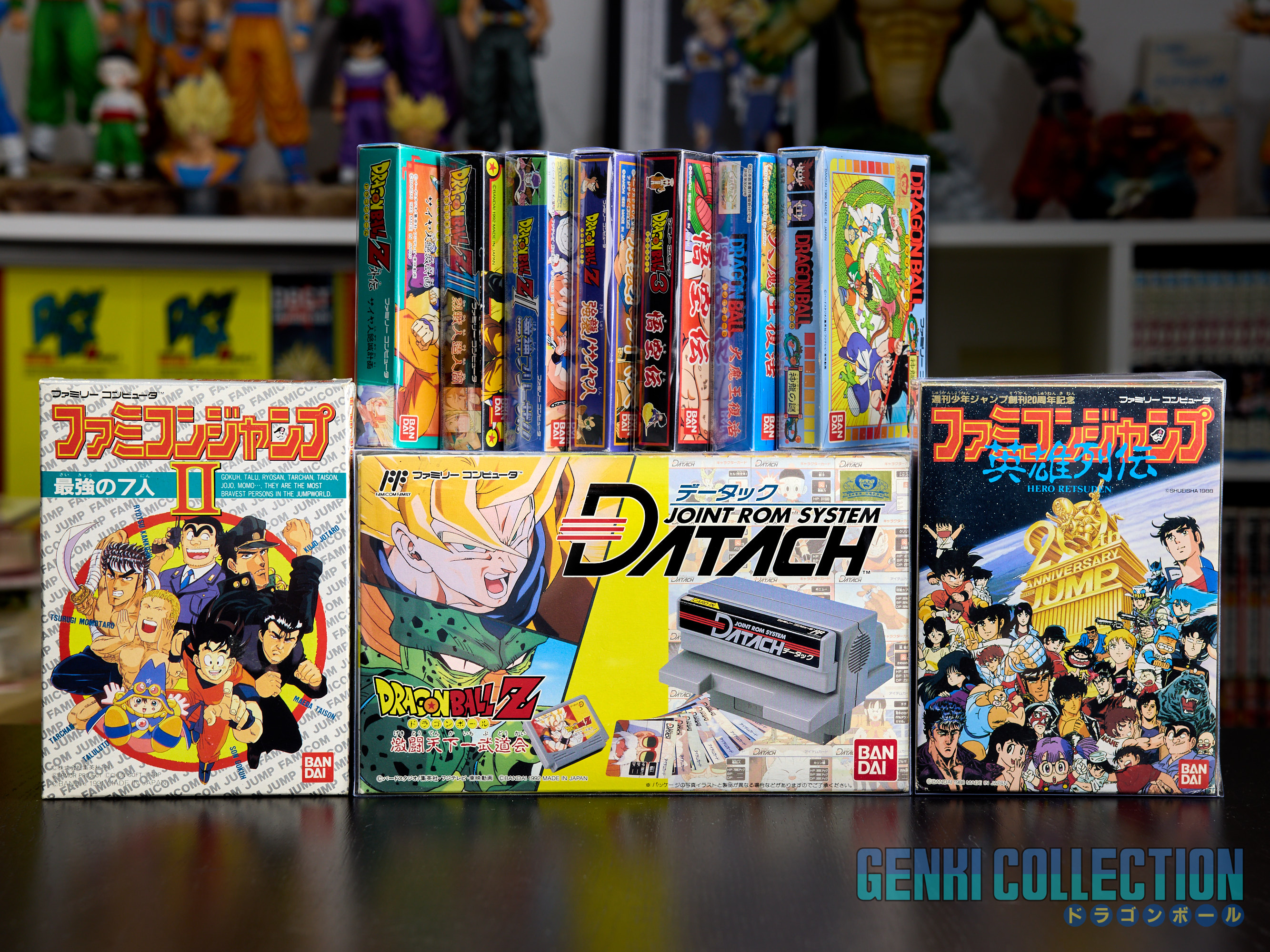 Full Set 8 Dragon Ball + 2 Family Jump Famicom Japanese video games (1986-1993)